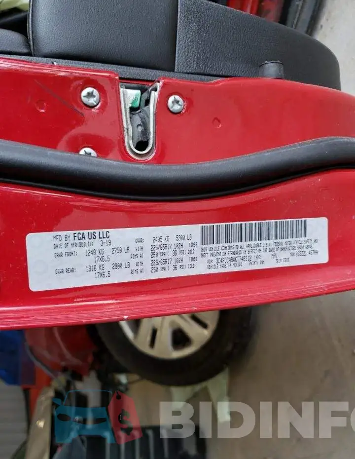 3C4PDCAB4KT746512 Photo# 10