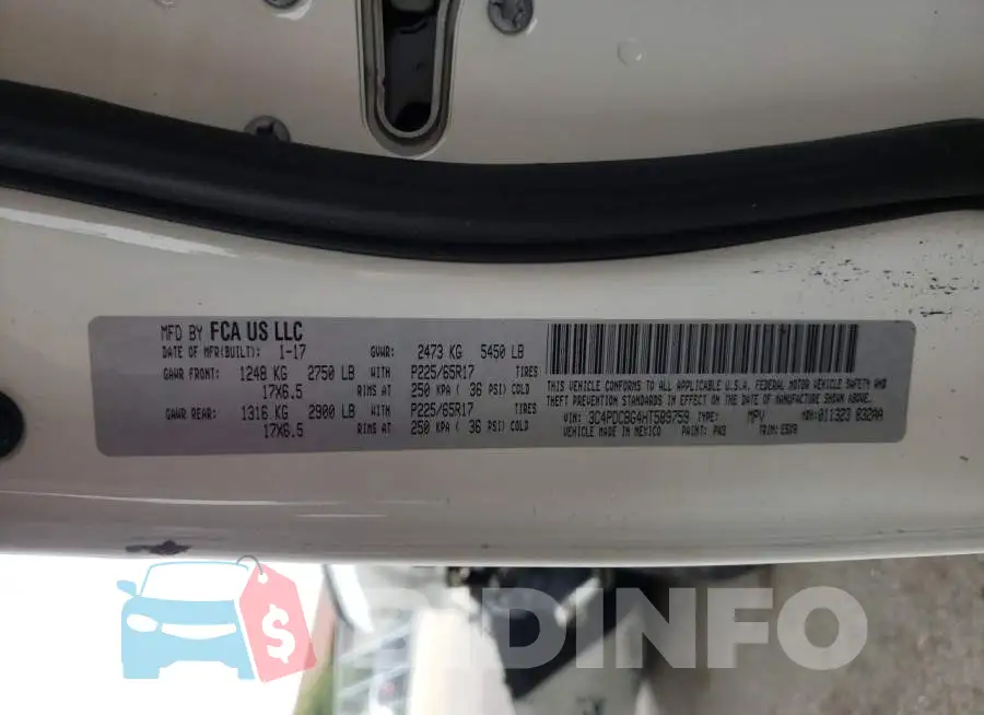 3C4PDCBG4HT589759 Photo# 10