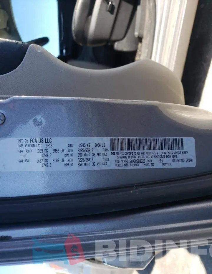 2C4RC1BGXGR288625 Photo# 10