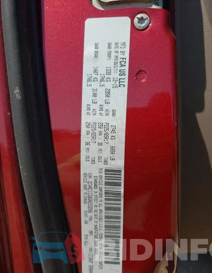 2C4RC1CG8GR253208 Photo# 10