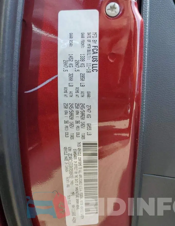 2C4RC1EG3KR588432 Photo# 10
