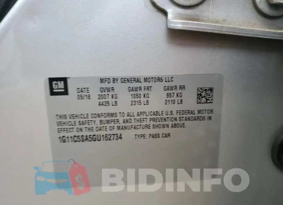 1G11C5SA5GU162734 Photo# 10