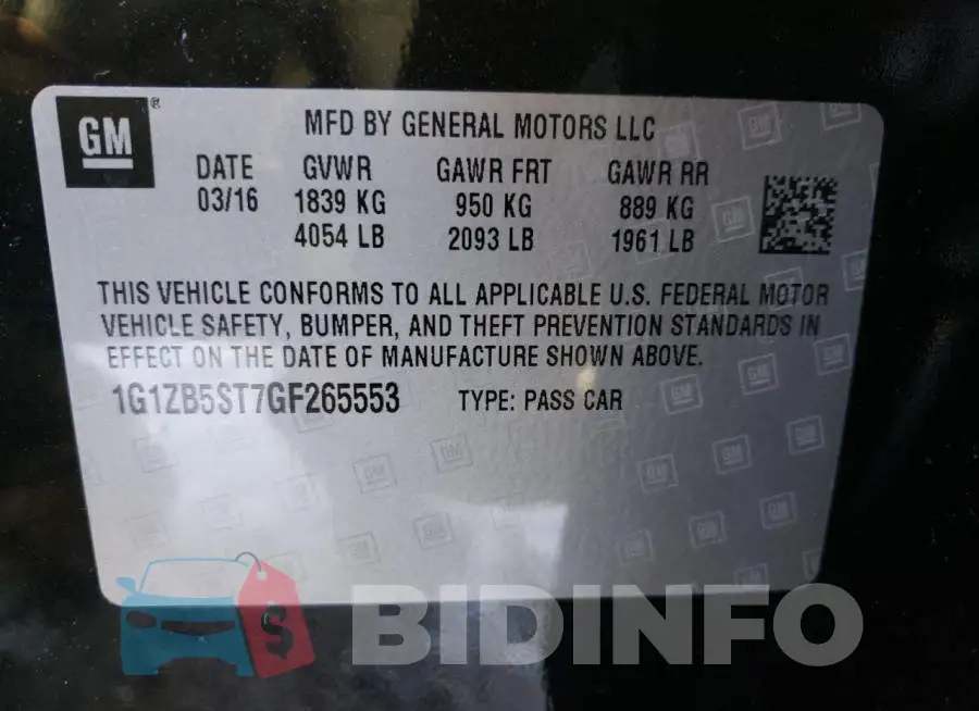 1G1ZB5ST7GF265553 Photo# 10