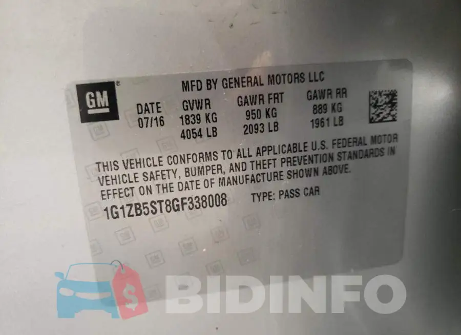 1G1ZB5ST8GF338008 Photo# 10