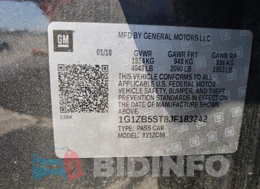 1G1ZB5ST8JF183242 Photo# 10
