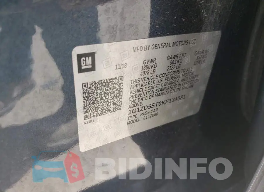 1G1ZD5ST0KF134581 Photo# 10