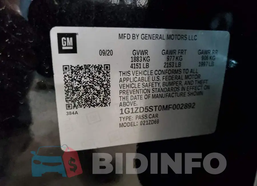 1G1ZD5ST0MF002892 Photo# 10