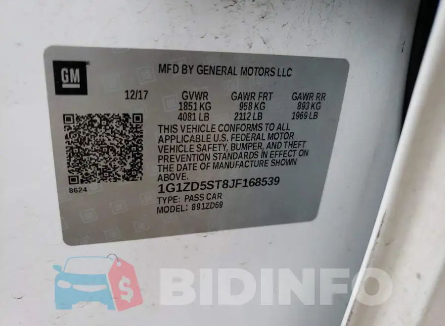 1G1ZD5ST8JF168539 Photo# 10