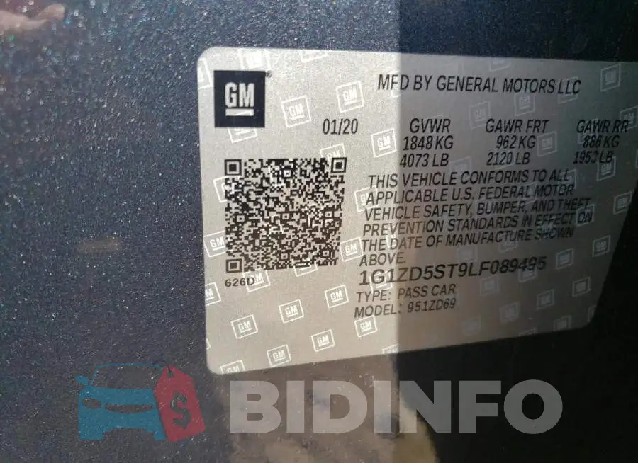 1G1ZD5ST9LF089495 Photo# 10