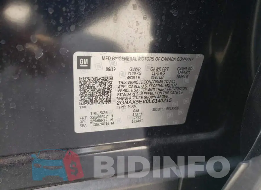 2GNAX5EV0L6140215 Photo# 10