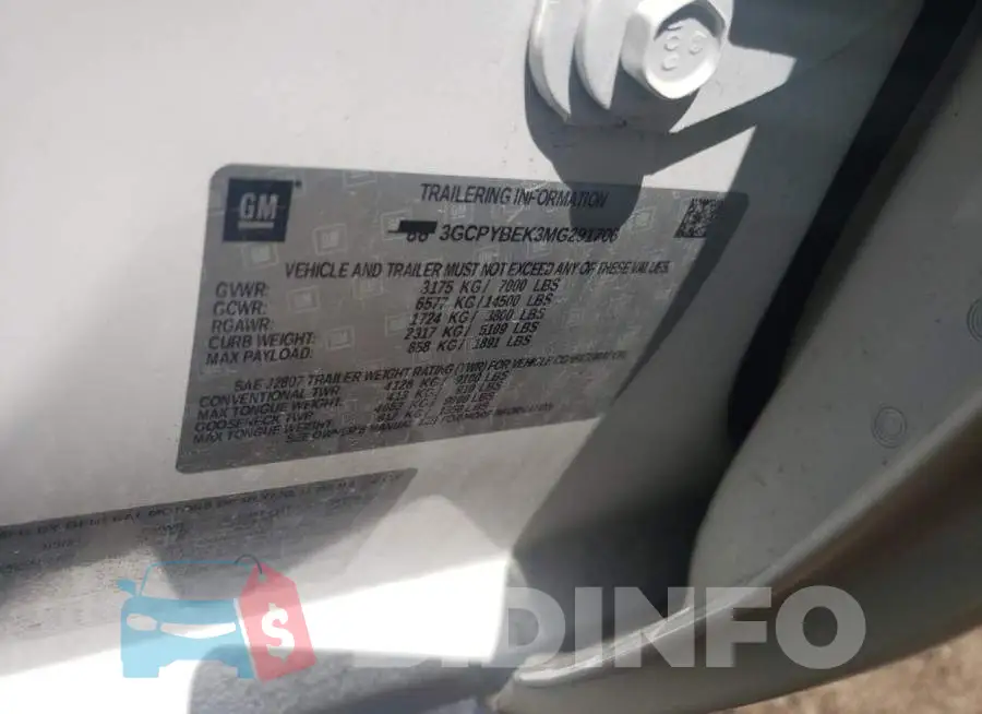 3GCPYBEK3MG291706 Photo# 10