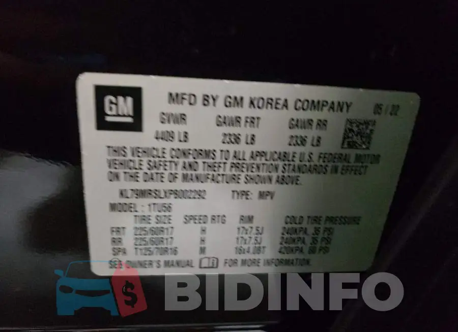 KL79MRSLXPB002292 Photo# 10