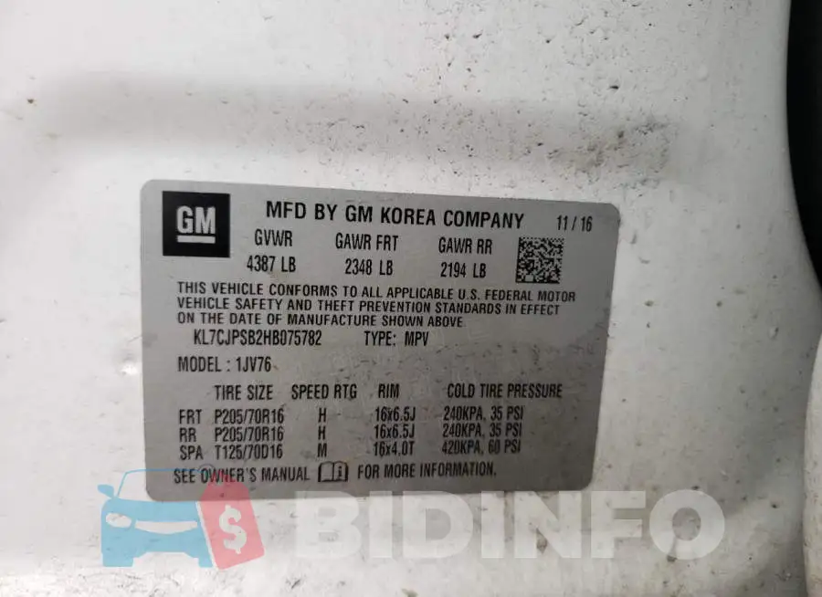 KL7CJPSB2HB075782 Photo# 10