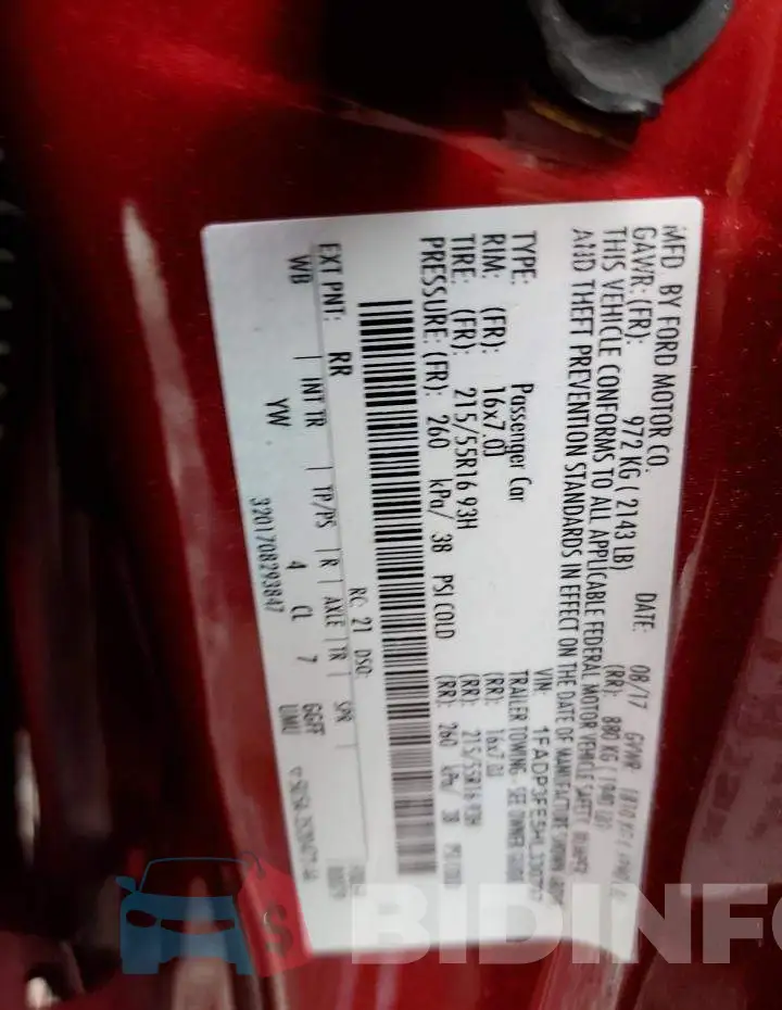 1FADP3FE5HL330797 Photo# 10