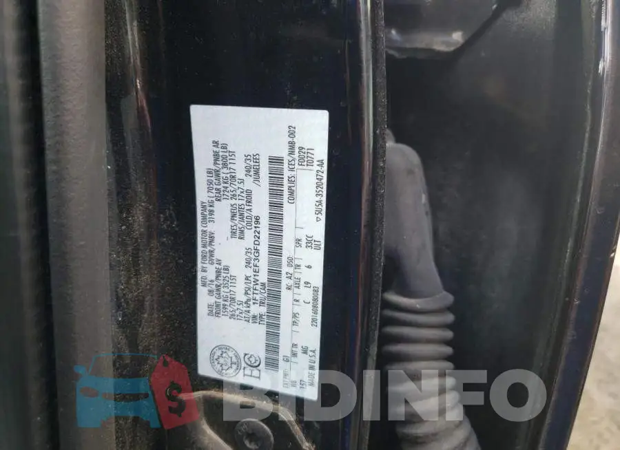 1FTFW1EF3GFD22196 Photo# 10
