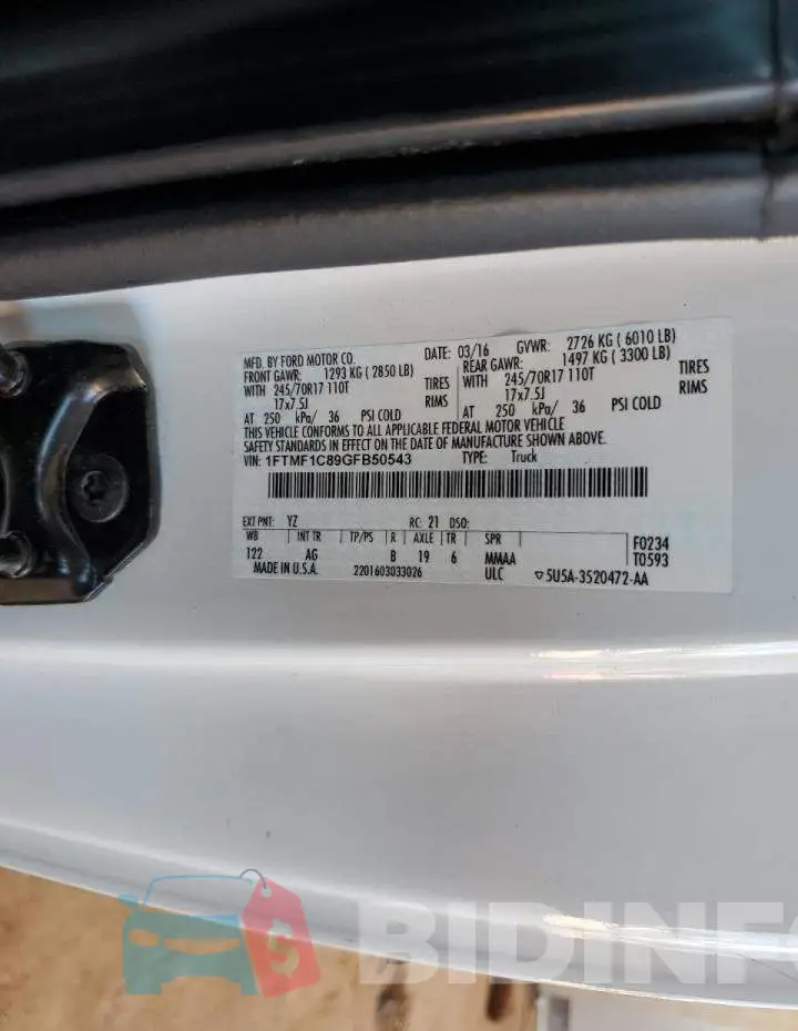1FTMF1C89GFB50543 Photo# 10