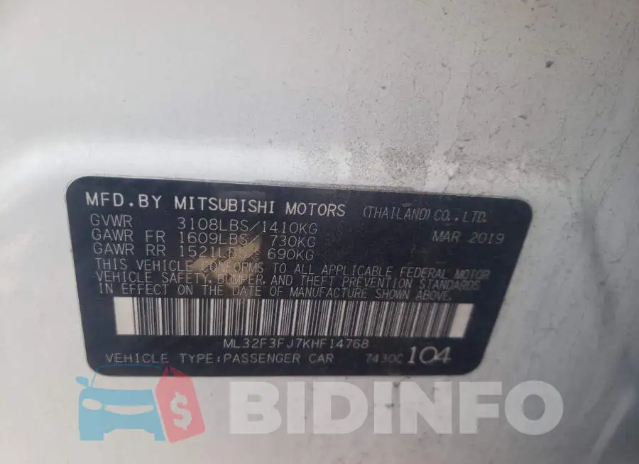 ML32F3FJ7KHF14768 Photo# 10