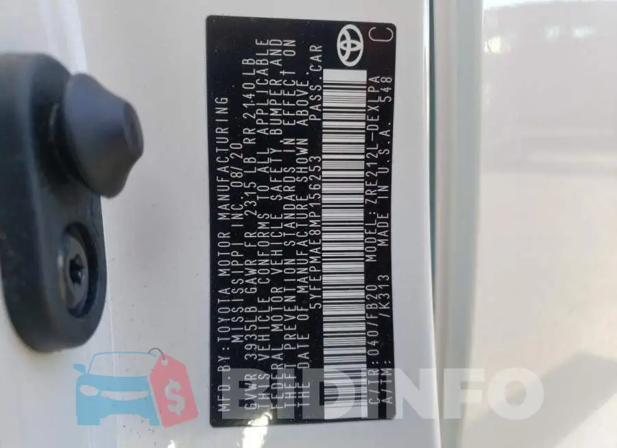 5YFEPMAE8MP156253 Photo# 10