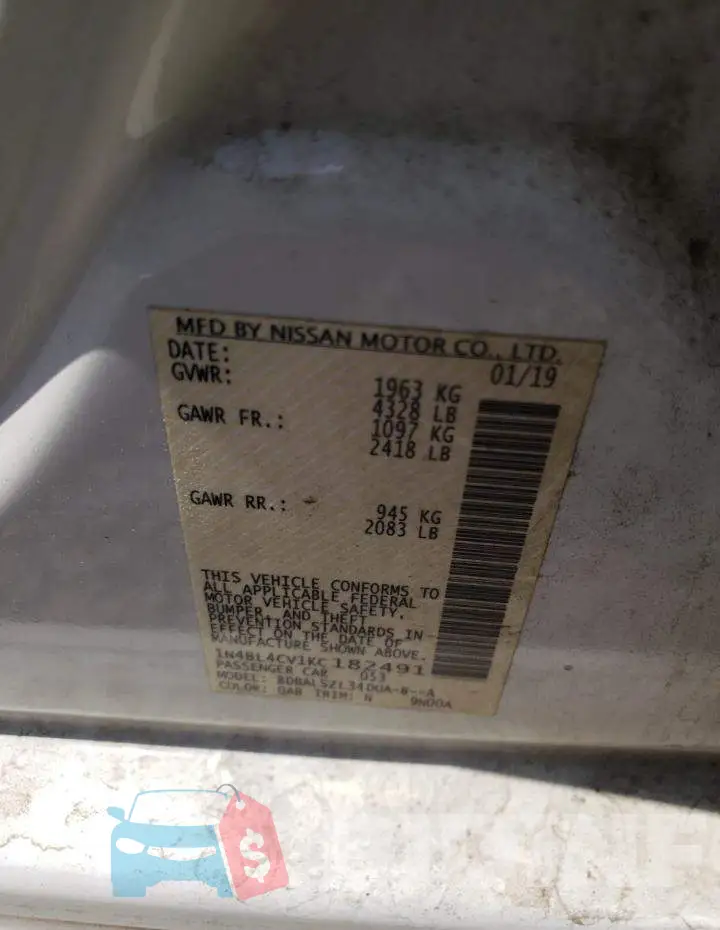 1N4BL4CV1KC182491 Photo# 10