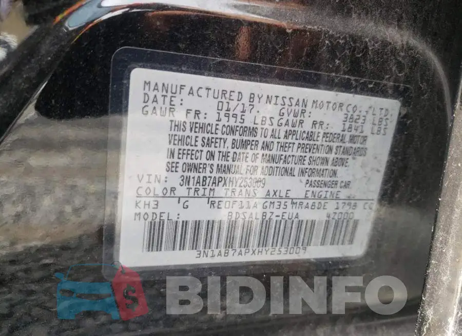 3N1AB7APXHY253009 Photo# 10
