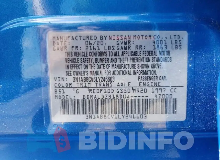 3N1AB8CV6LY246603 Photo# 10