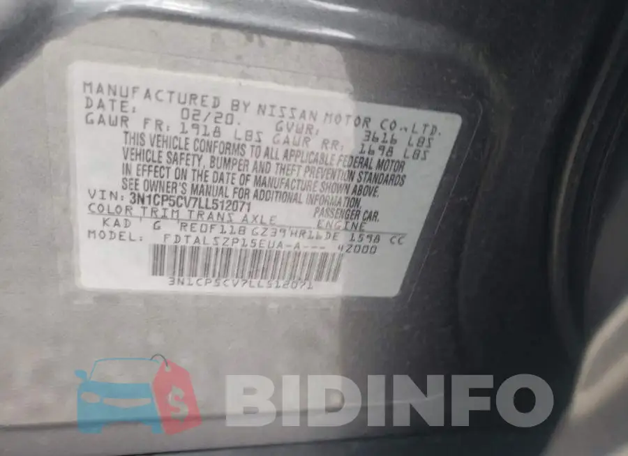 3N1CP5CV7LL512071 Photo# 10