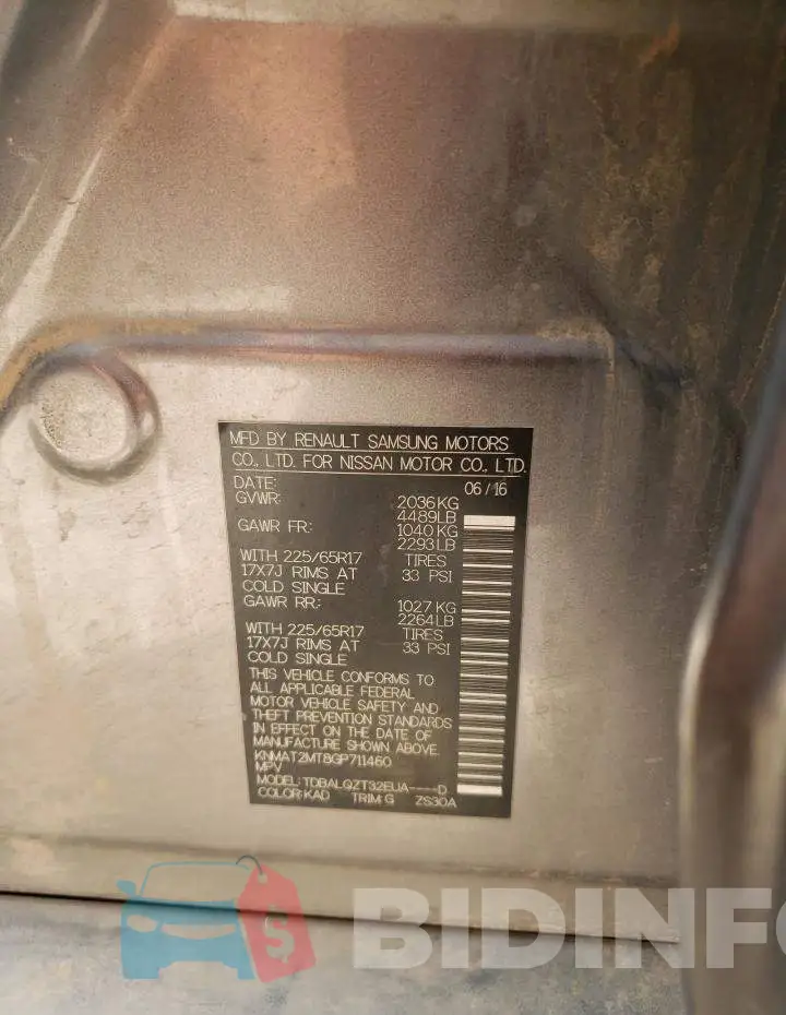 KNMAT2MT8GP711460 Photo# 10