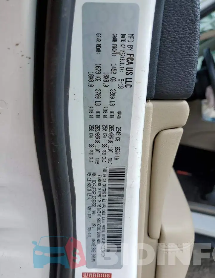 1C4RJFBG2JC399351 Photo# 10