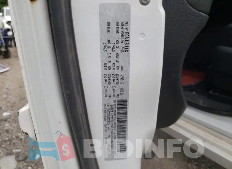 2C4RDGEGXGR339214 Photo# 10