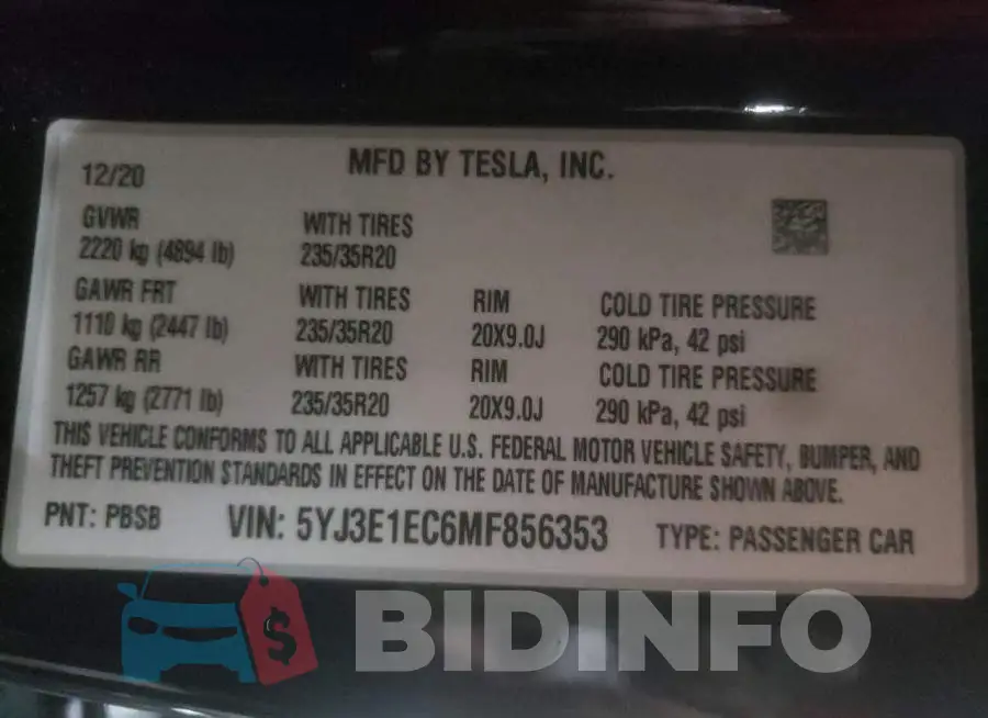 5YJ3E1EC6MF856353 Photo# 10