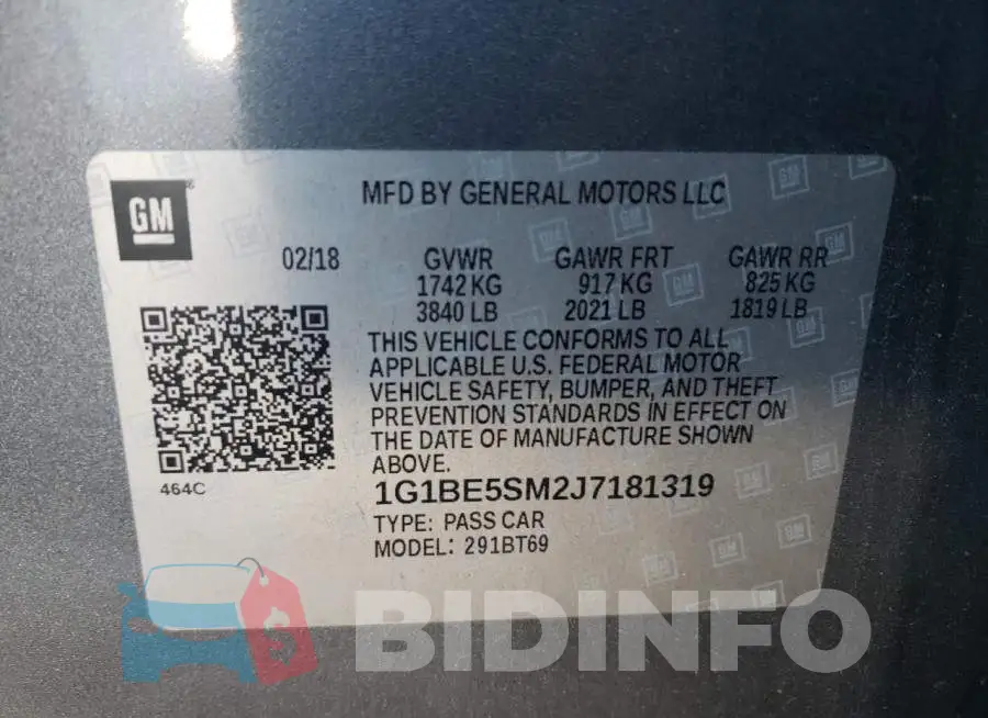 1G1BE5SM2J7181319 Photo# 10