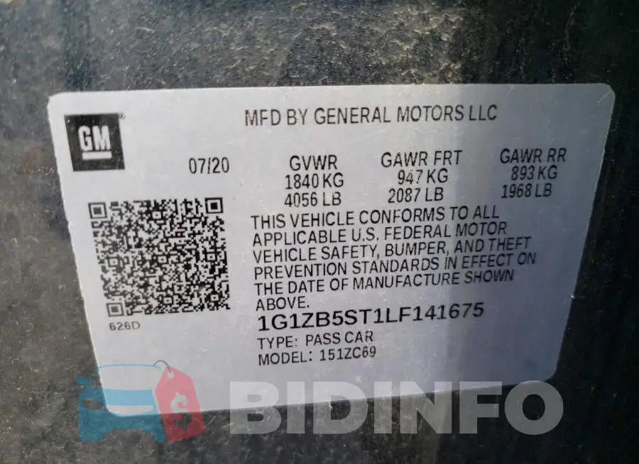 1G1ZB5ST1LF141675 Photo# 10
