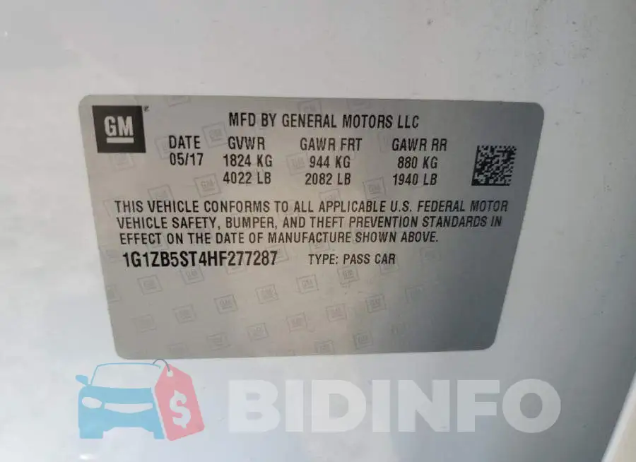 1G1ZB5ST4HF277287 Photo# 10