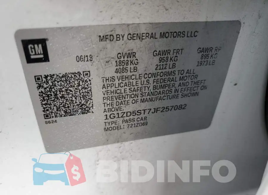 1G1ZD5ST7JF257082 Photo# 10