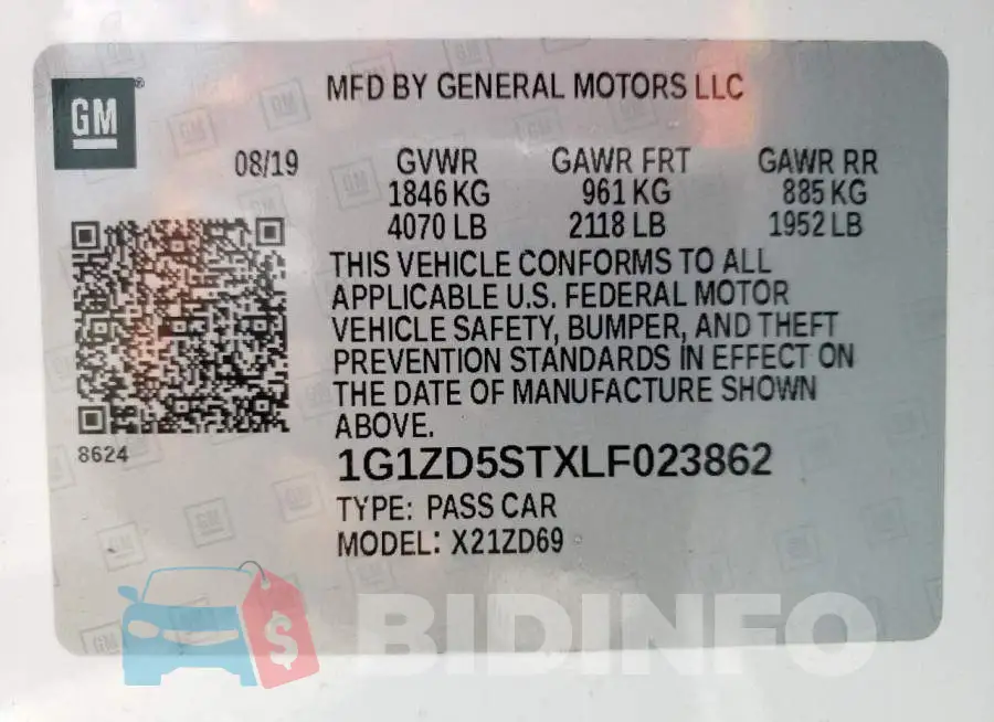 1G1ZD5STXLF023862 Photo# 10