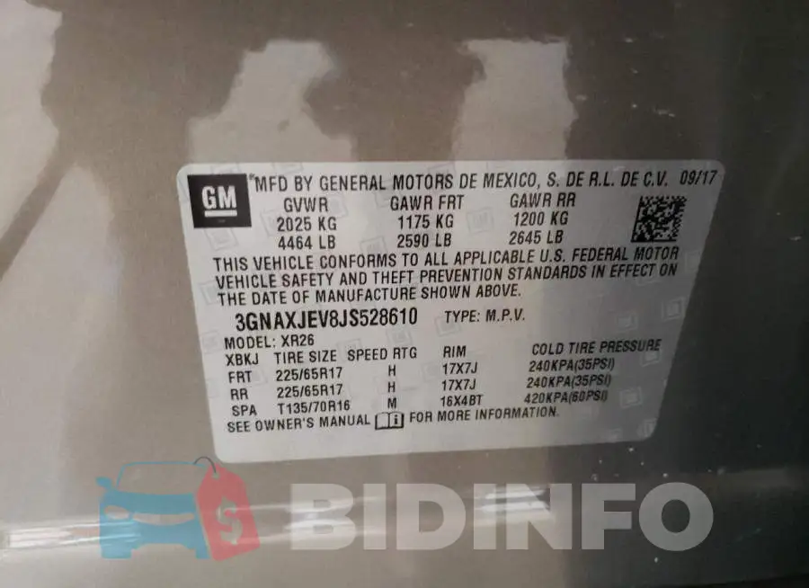 3GNAXJEV8JS528610 Photo# 10