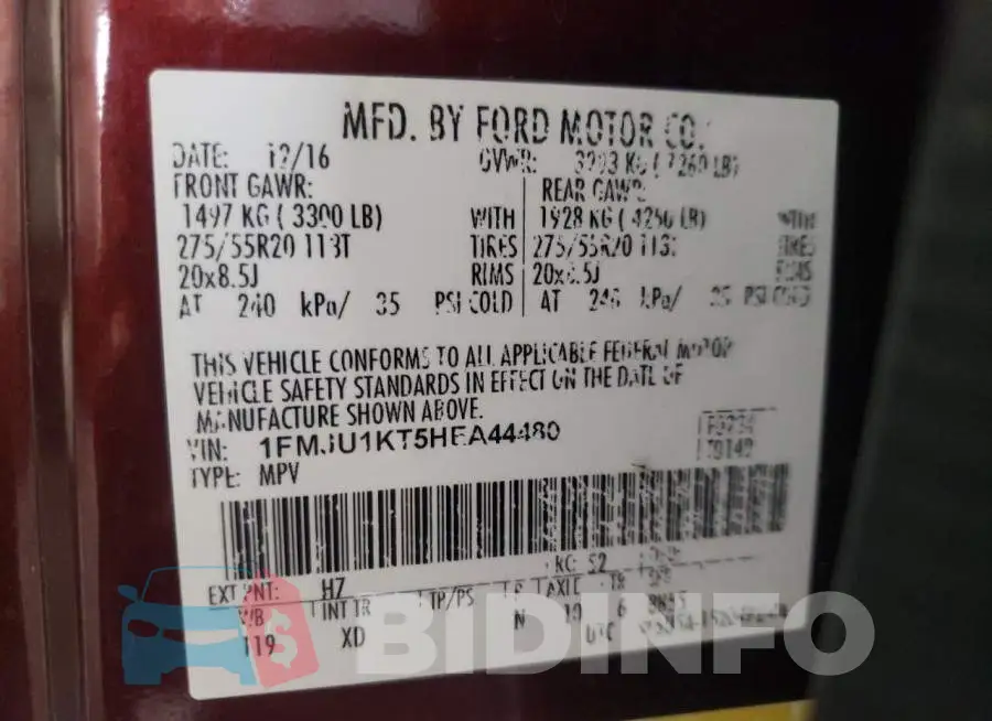 1FMJU1KT5HEA44480 Photo# 10