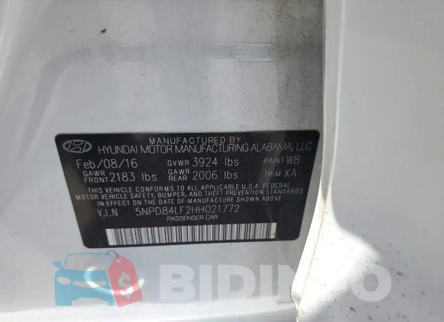 5NPD84LF2HH021772 Photo# 10