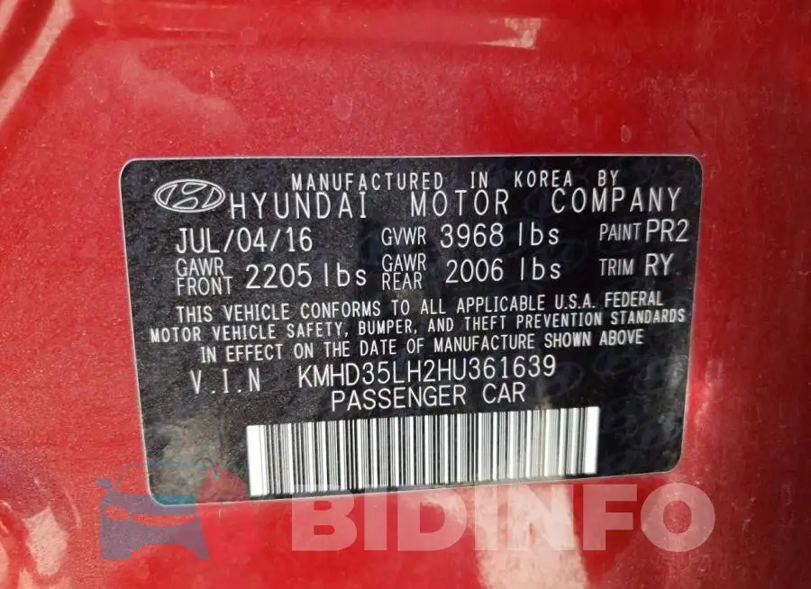 KMHD35LH2HU361639 Photo# 10