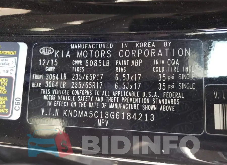 KNDMA5C13G6184213 Photo# 10