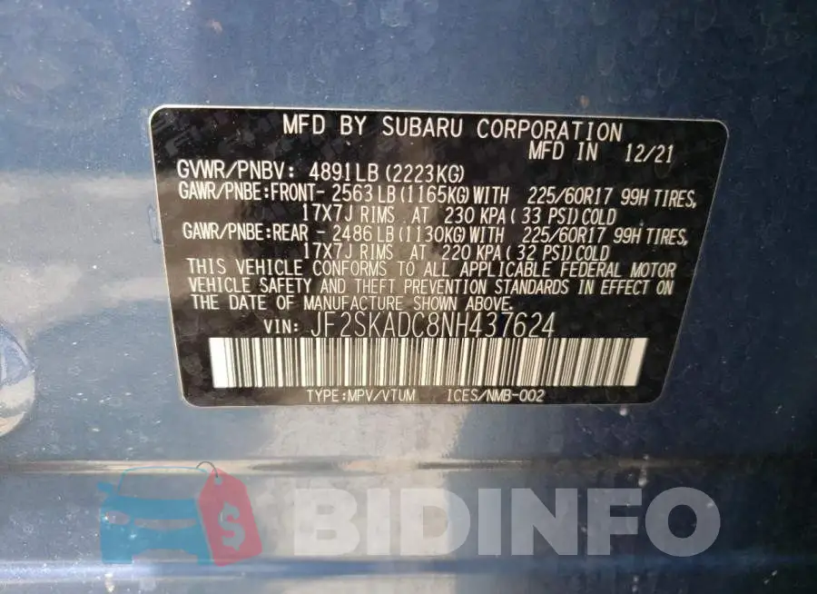 JF2SKADC8NH437624 Photo# 10