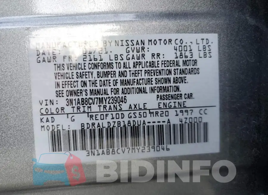 3N1AB8CV7MY239046 Photo# 10