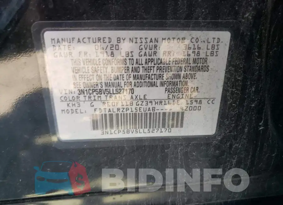 3N1CP5BV5LL527170 Photo# 10