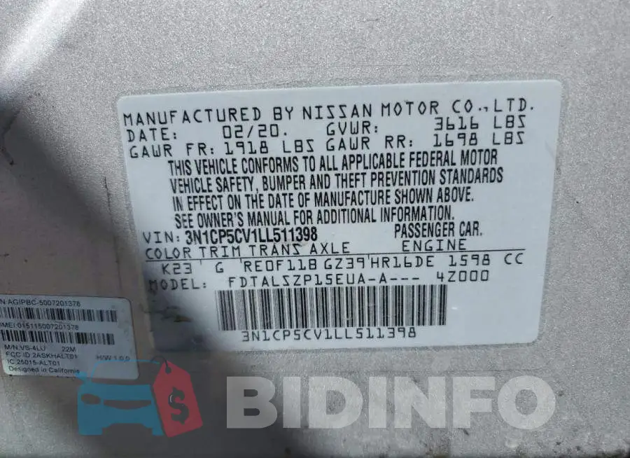 3N1CP5CV1LL511398 Photo# 10