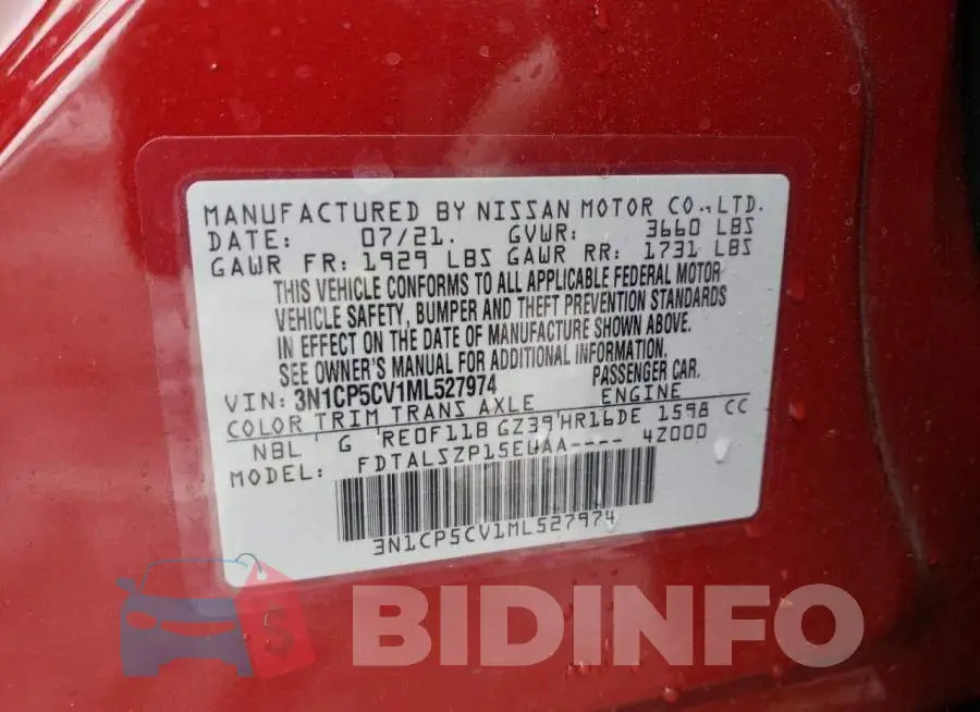 3N1CP5CV1ML527974 Photo# 10