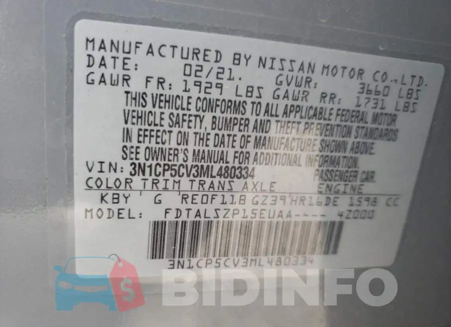 3N1CP5CV3ML480334 Photo# 10