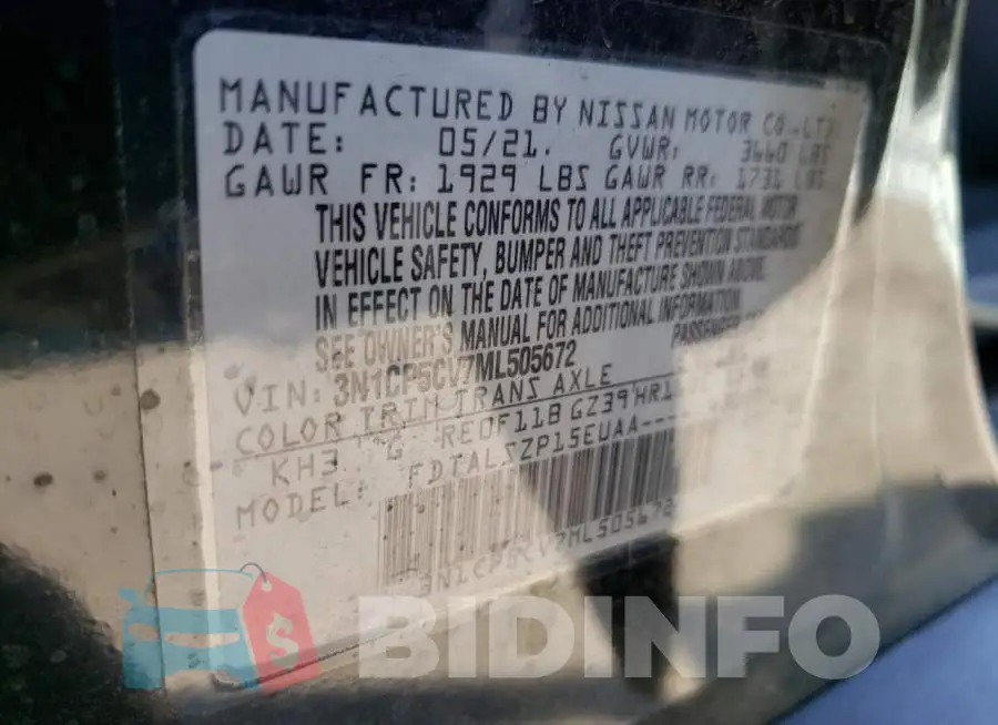 3N1CP5CV7ML505672 Photo# 10