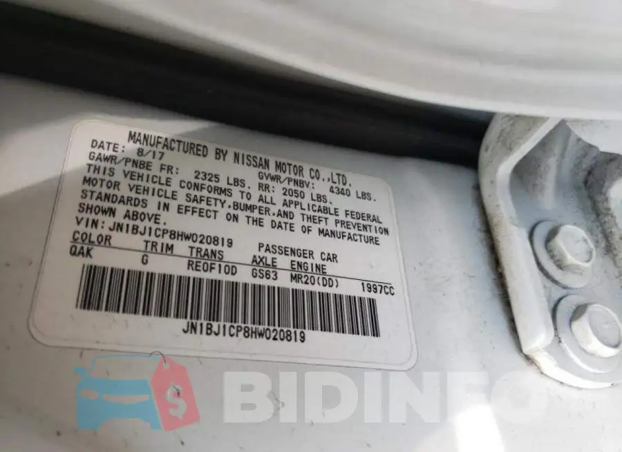 JN1BJ1CP8HW020819 Photo# 10