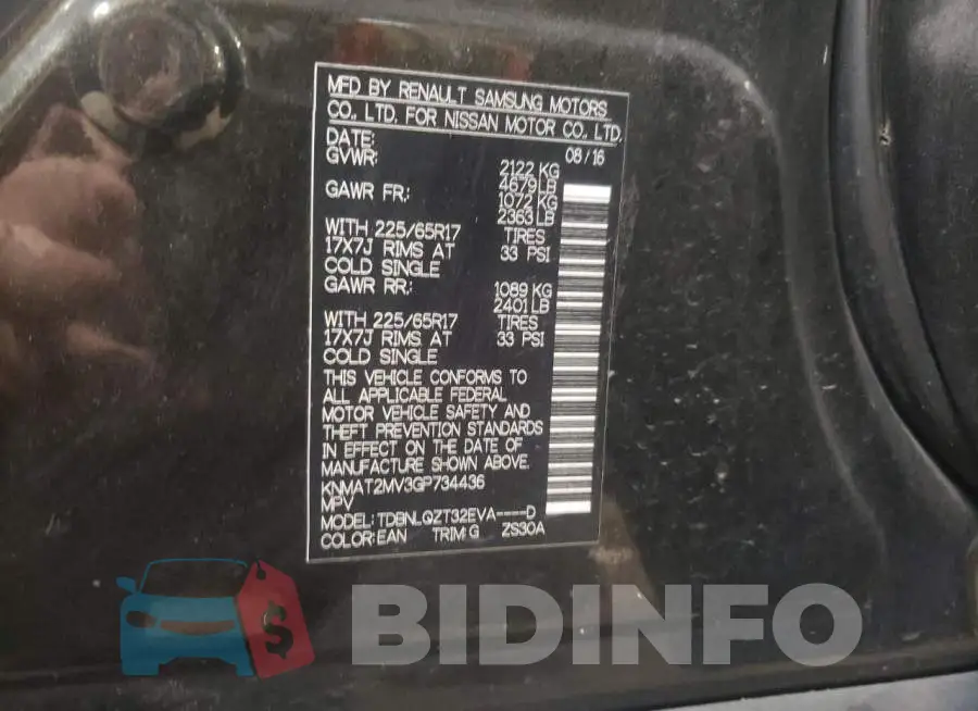 KNMAT2MV3GP734436 Photo# 10