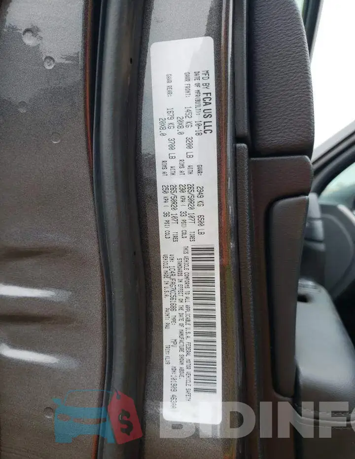 1C4RJFAG7KC561686 Photo# 10